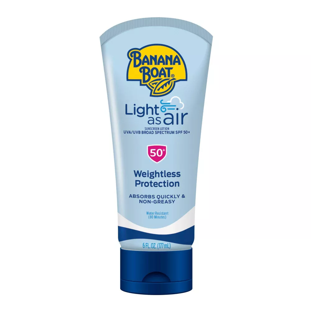 Banana Boat Light As Air Sunscreen Lotion SPF 50, 6 Oz